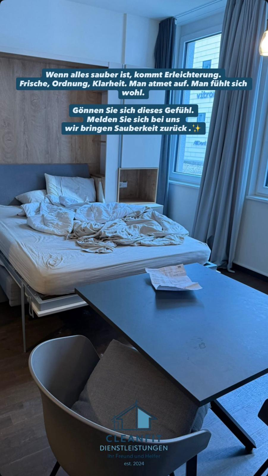 Reinigung eines Apartments – Ihr Freund und Helfer